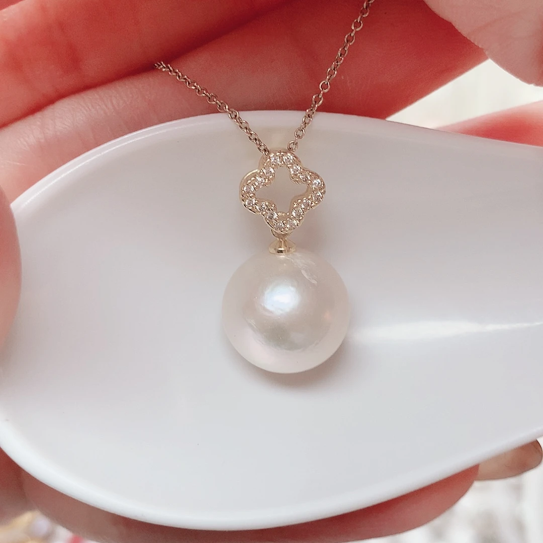 合金淡水珍珠吊坠(赠链)