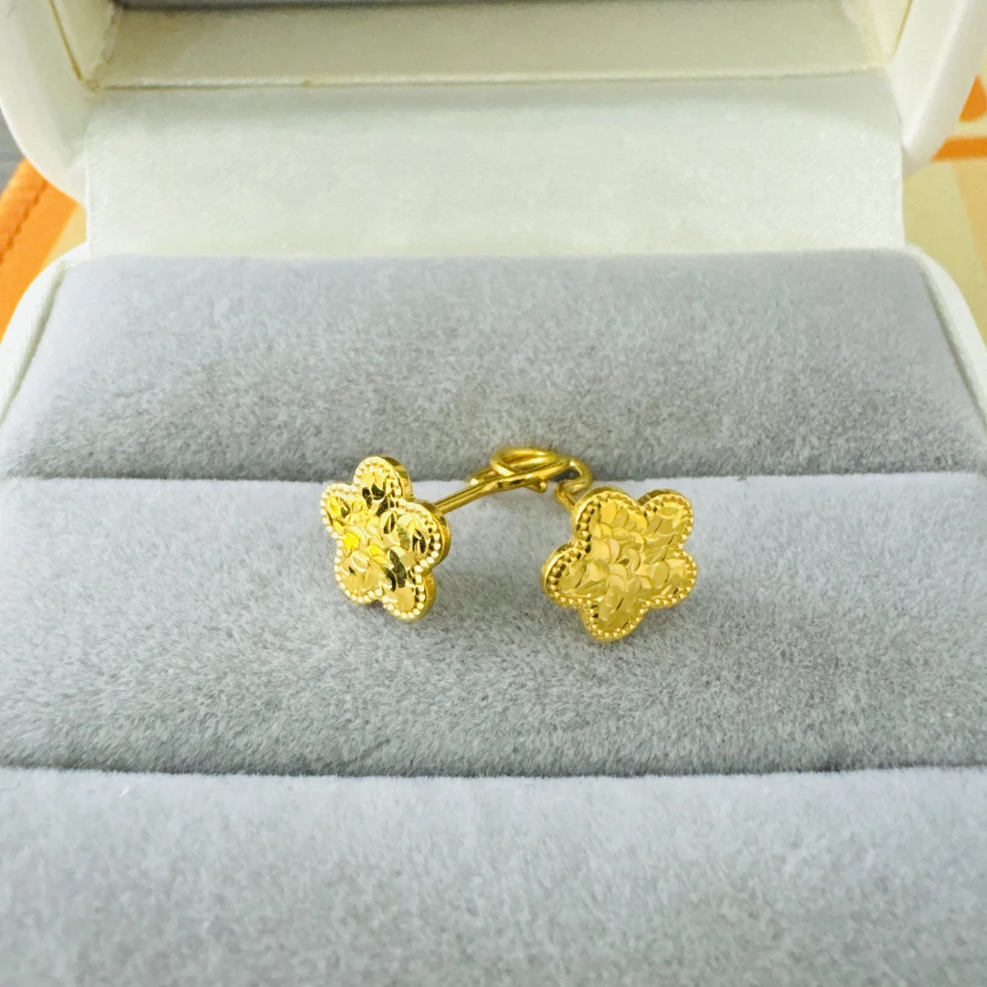 【木木专享】足金999饰品 时尚耳钉 2.19 GP