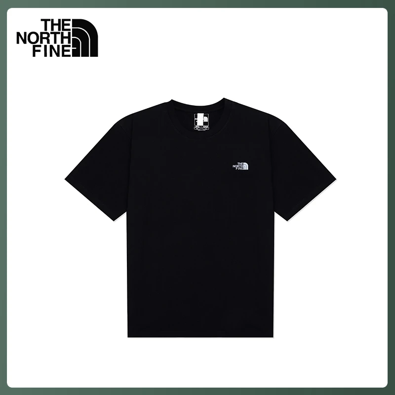 北面的小山坡北面的小山坡夏季纯棉短袖T恤男士宽松舒适印花圆领