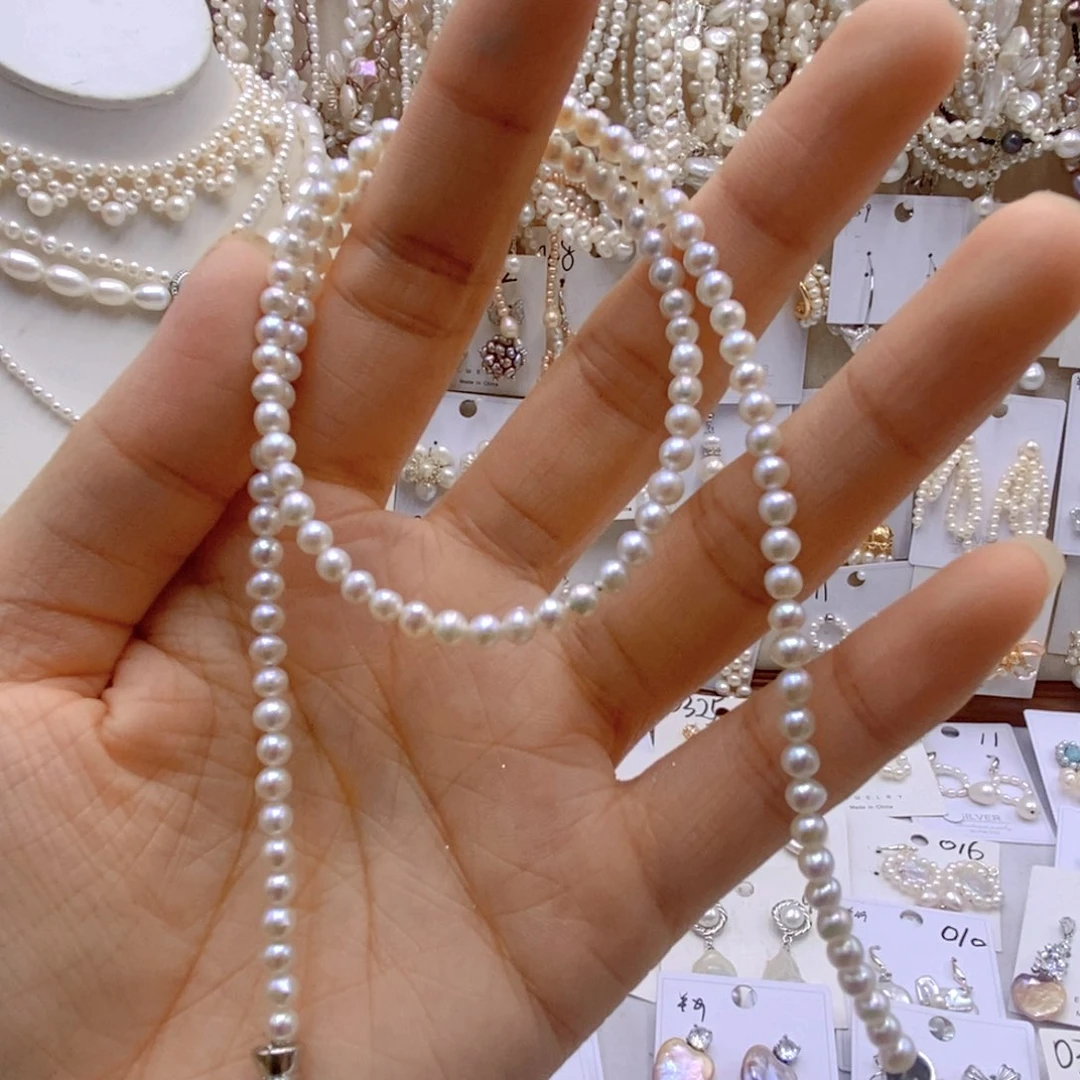 淡水珍珠手绳银S925镶嵌