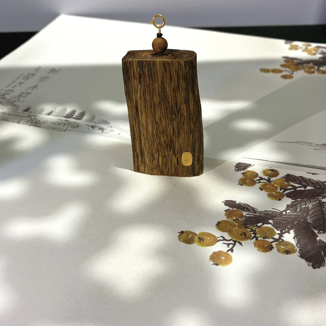 沉香沉香18k金五条经吊坠 大 2536 多样性发一件 （不带链）