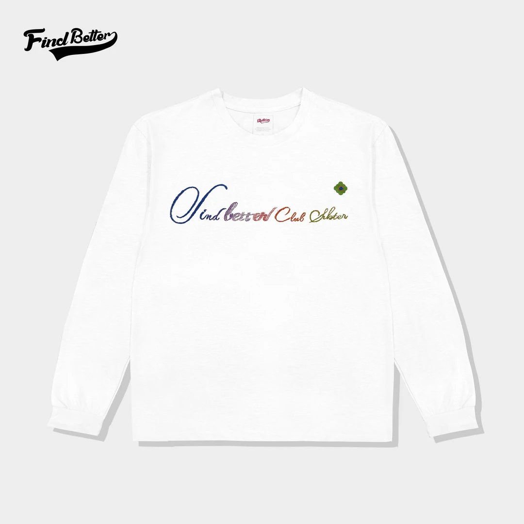 新款秋冬经典绣花刺绣运动户外健身跑步训练运动速干长袖-316