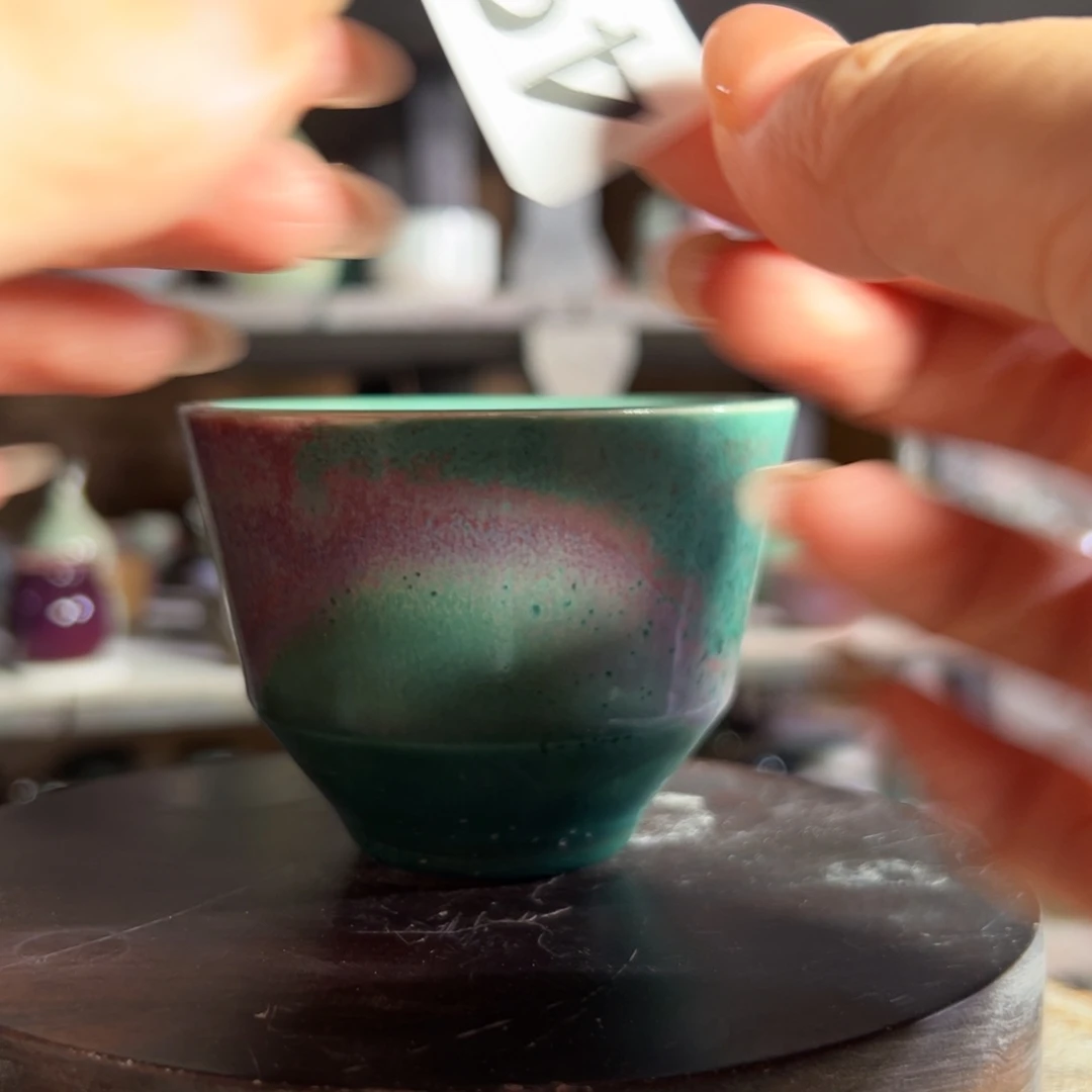 瓷片钧瓷茶周边杯子小摆件499