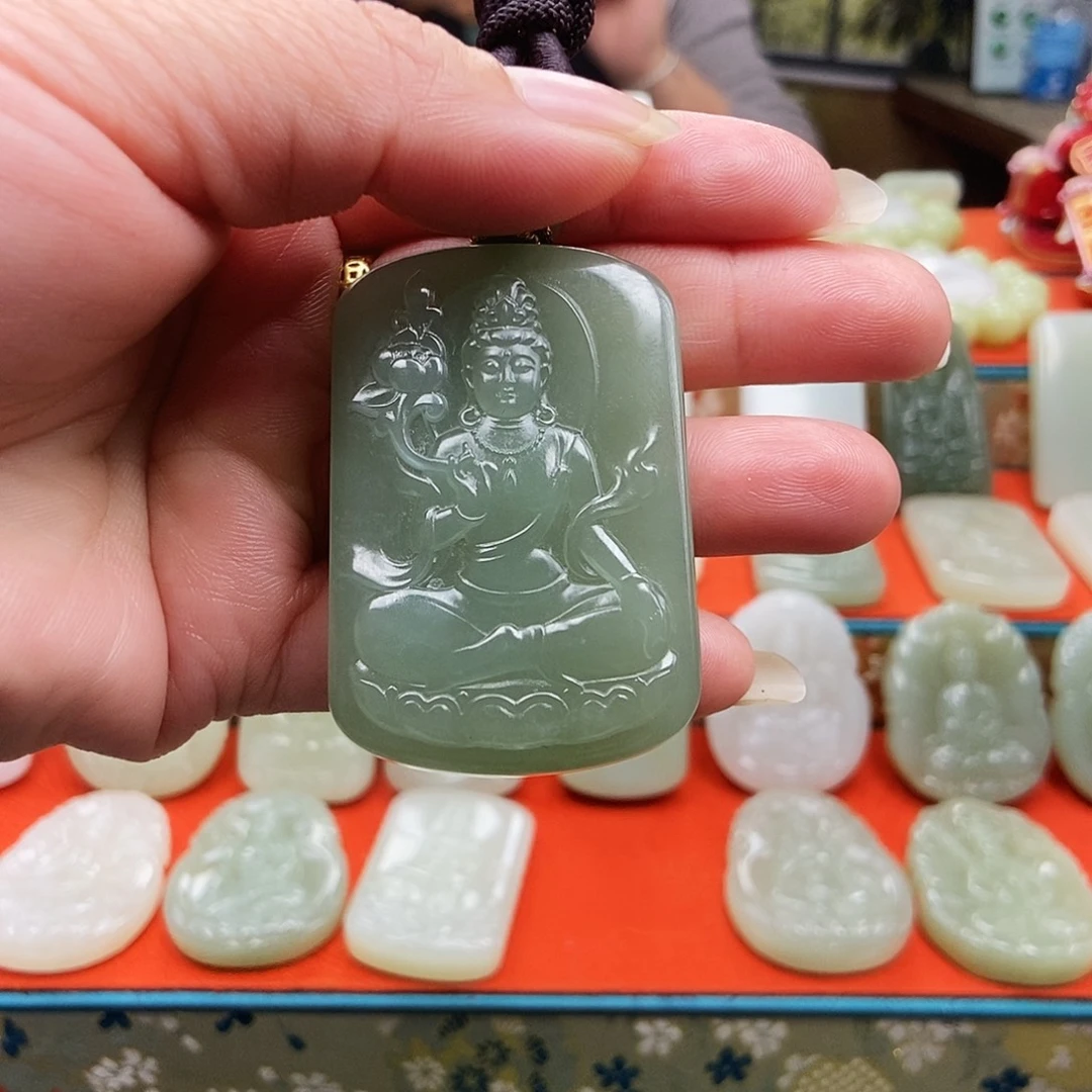 专***电和田玉未镶嵌颈饰