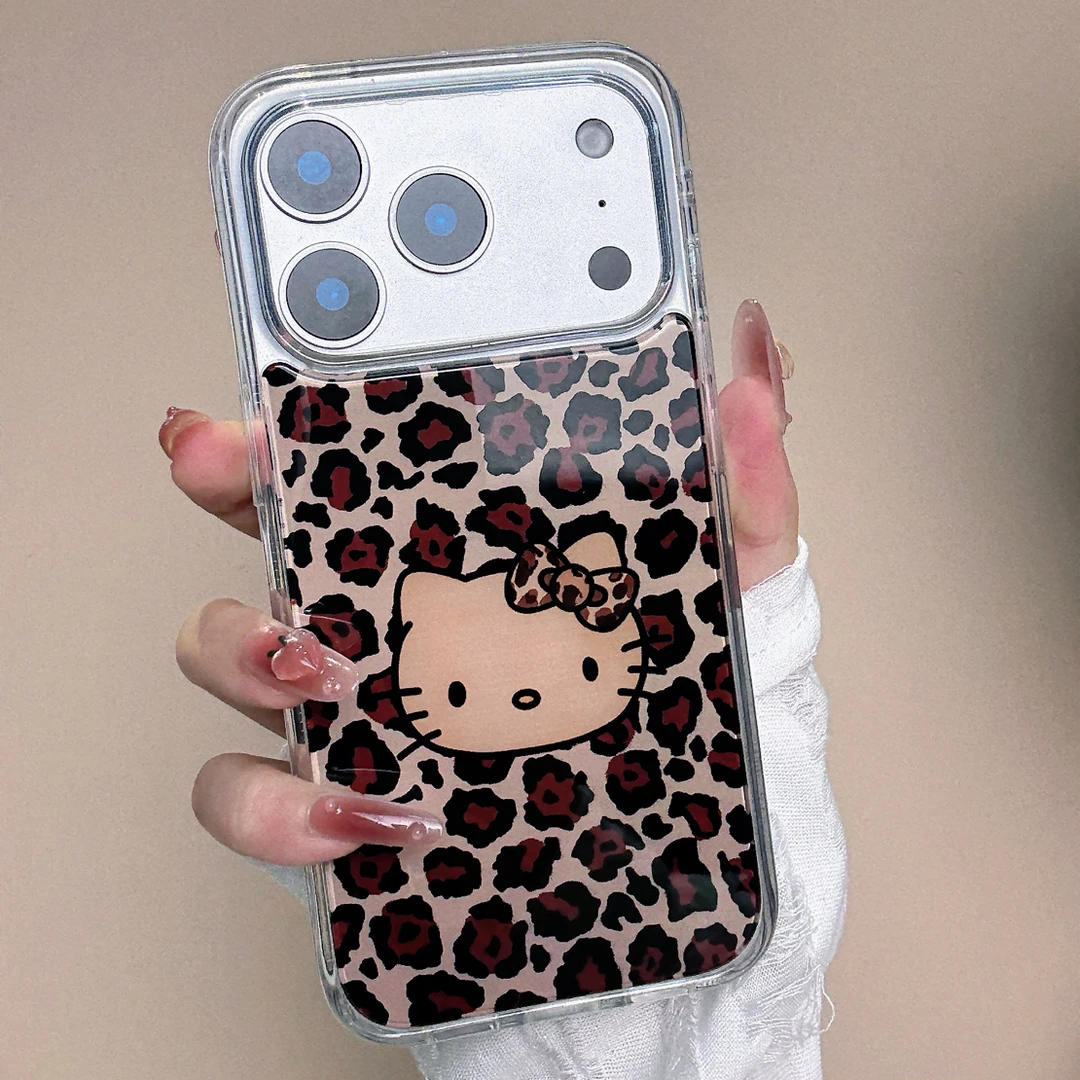 可拆换替换壳豹纹kikty 猫防摔保护套