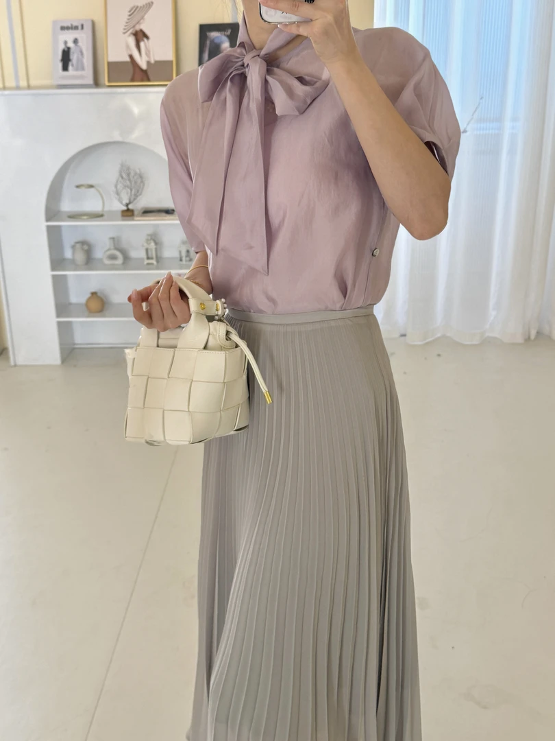 松紧腰半身裙女士百褶显瘦高级感十足半身裙