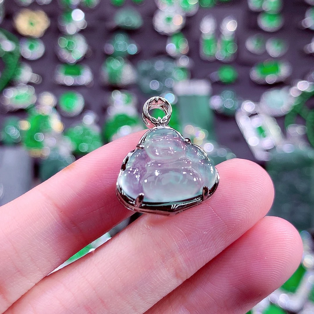 翡翠未镶嵌颈饰天然