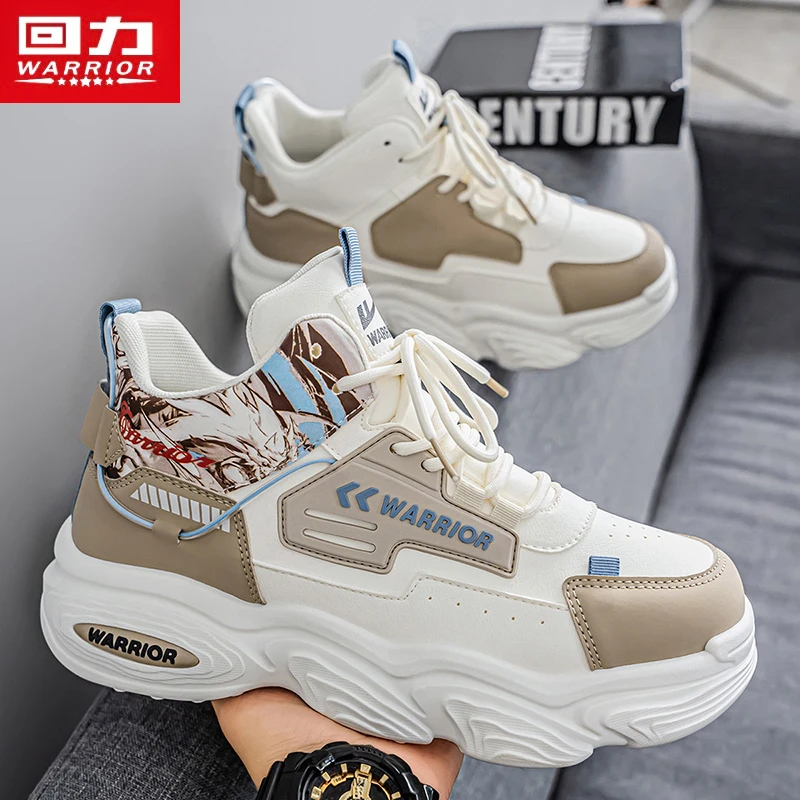 回力高帮休闲鞋子男款爆款2025新款秋季户外工装厚底男士运动潮鞋