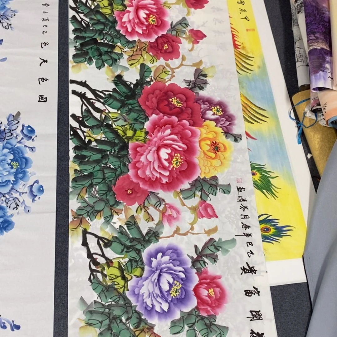 国画尺寸180✖️70小六尺纯手绘画