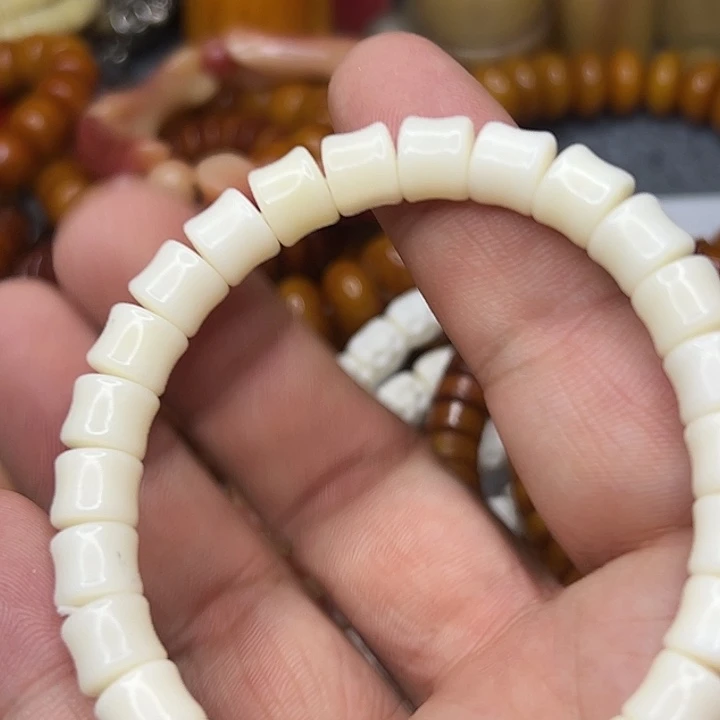 我***～鹿骨手串/手链0.9竹节鹿骨