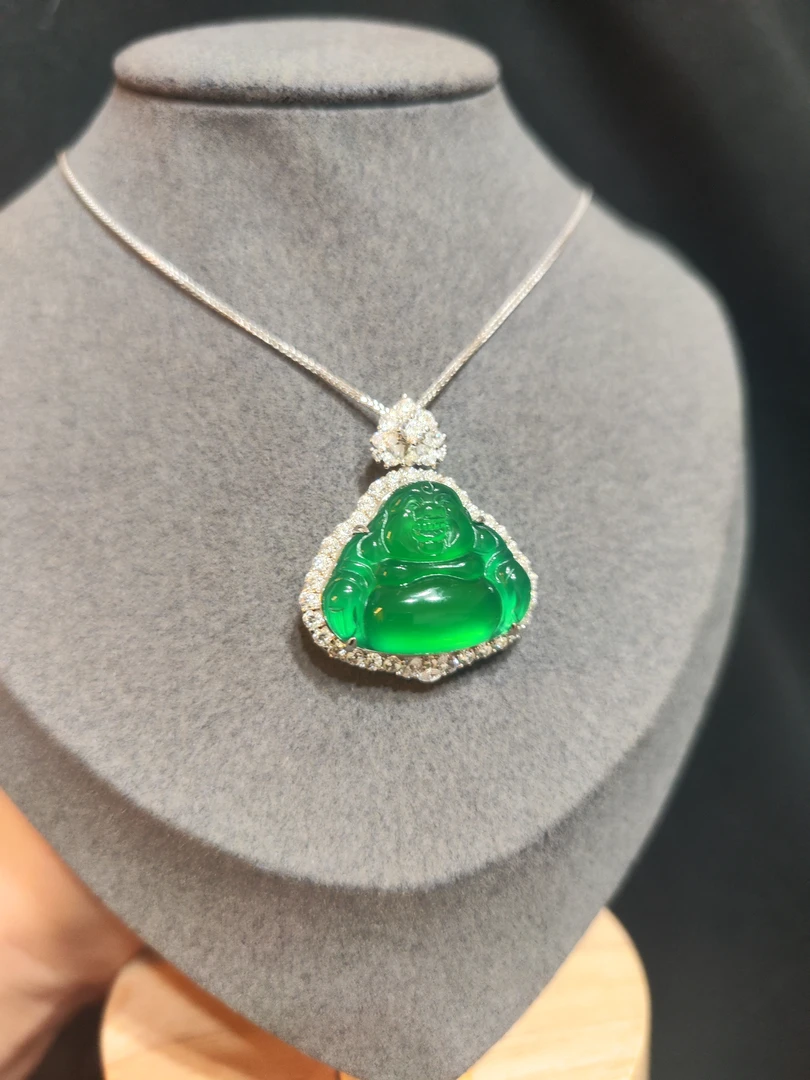 135精工S925银镶嵌玛瑙吉祥自在佛公