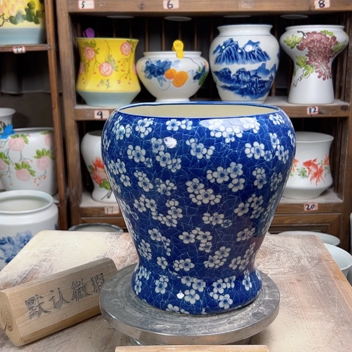 陶鱼尾冰梅花陶瓷陶瓷陶瓷陶瓷