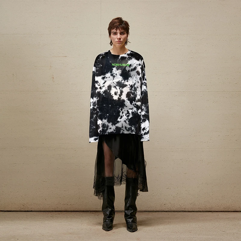 NONHUMAN立体绣宽松印花皮肤衣
