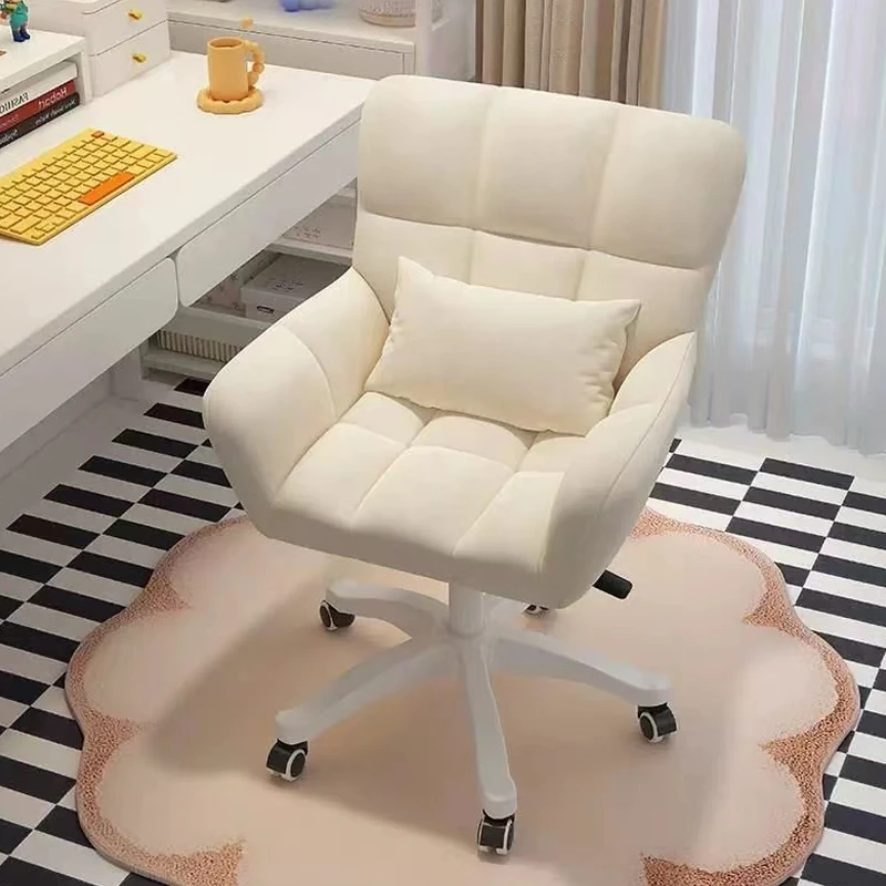 新疆包邮带扶手旋转电脑椅舒适转椅学生书桌椅卧室女生靠背升降转