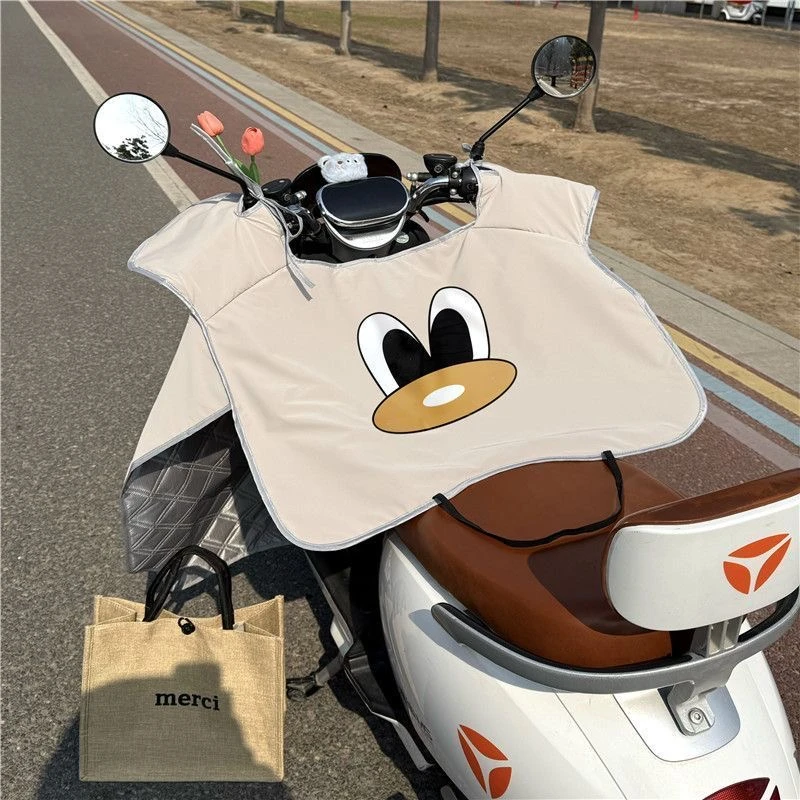 2025新款电动车挡风被夏季薄款防晒防水隔热遮阳摩托车通用