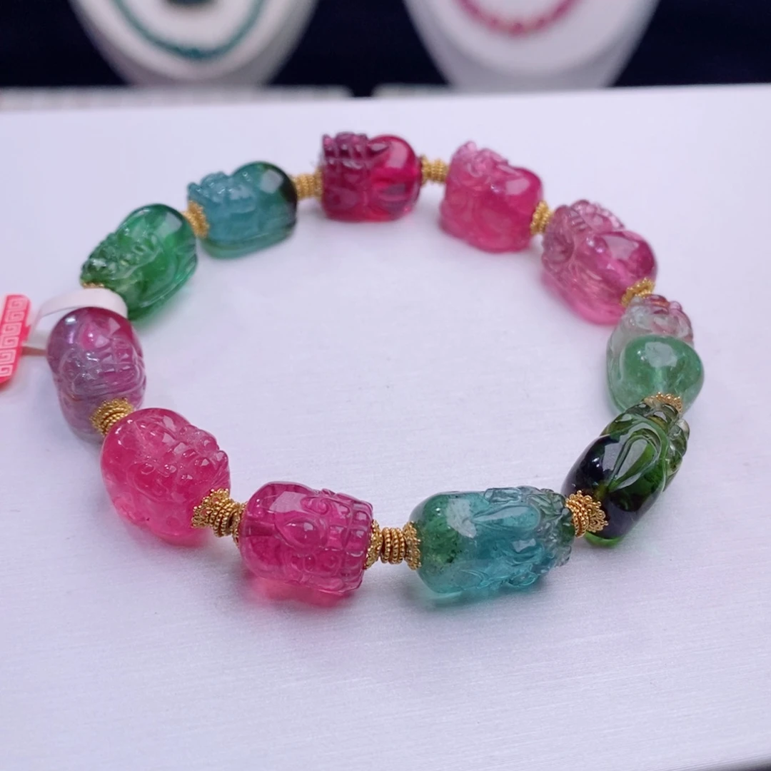 18K金镶嵌手链碧玺碧玺A手链