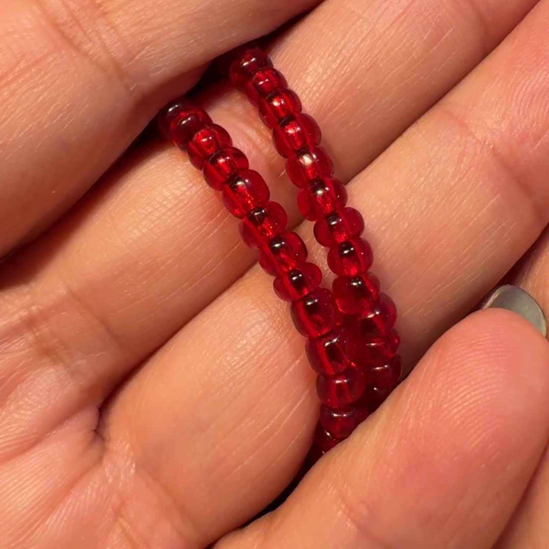 树脂制品红色树脂材料小隔珠