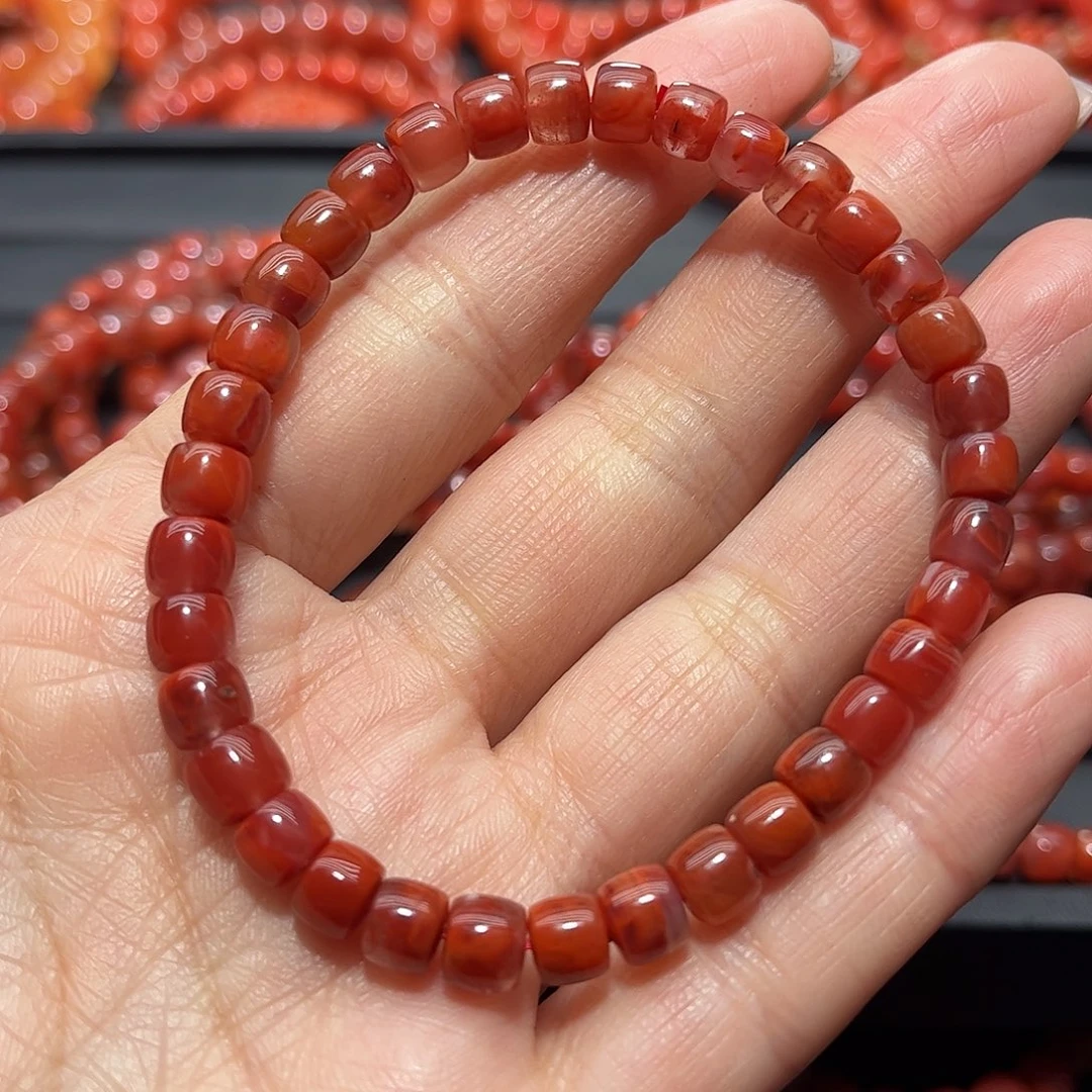 南红玛瑙手链未镶嵌