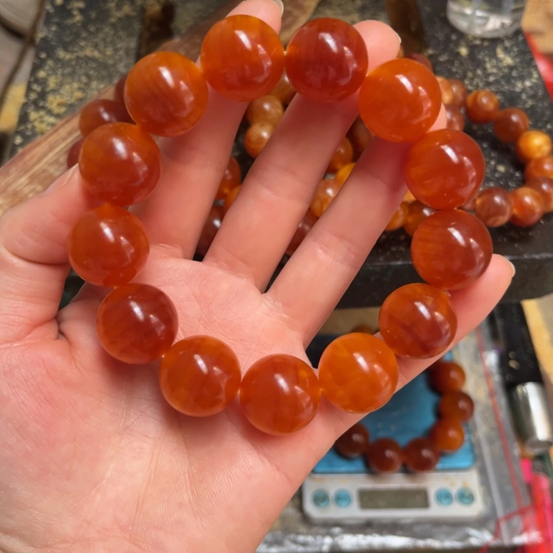 松木（琥珀木）手串/手链1.9包浆