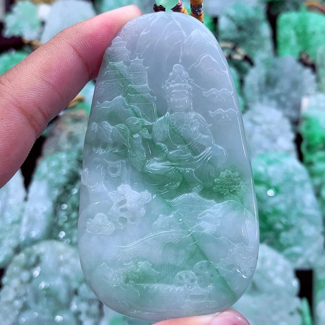 翡翠未镶嵌吊坠(不含链)