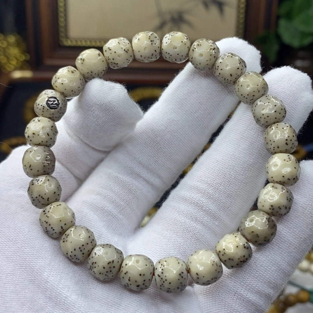 手串星月菩提9改冰糖大眼睛月朗星稀手工雕刻