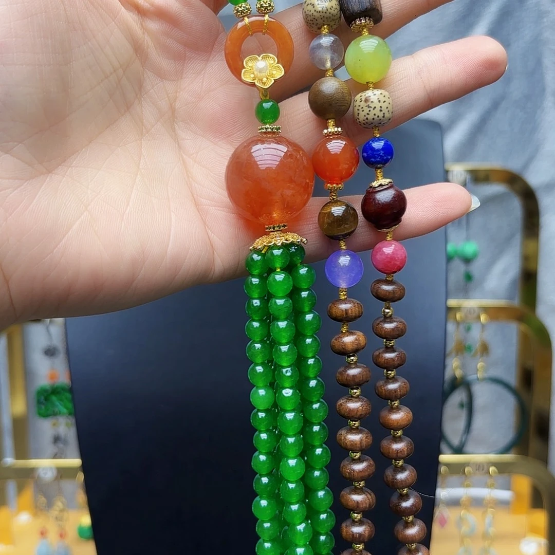 鱼***淼翡翠银S925镶嵌耳饰翡翠