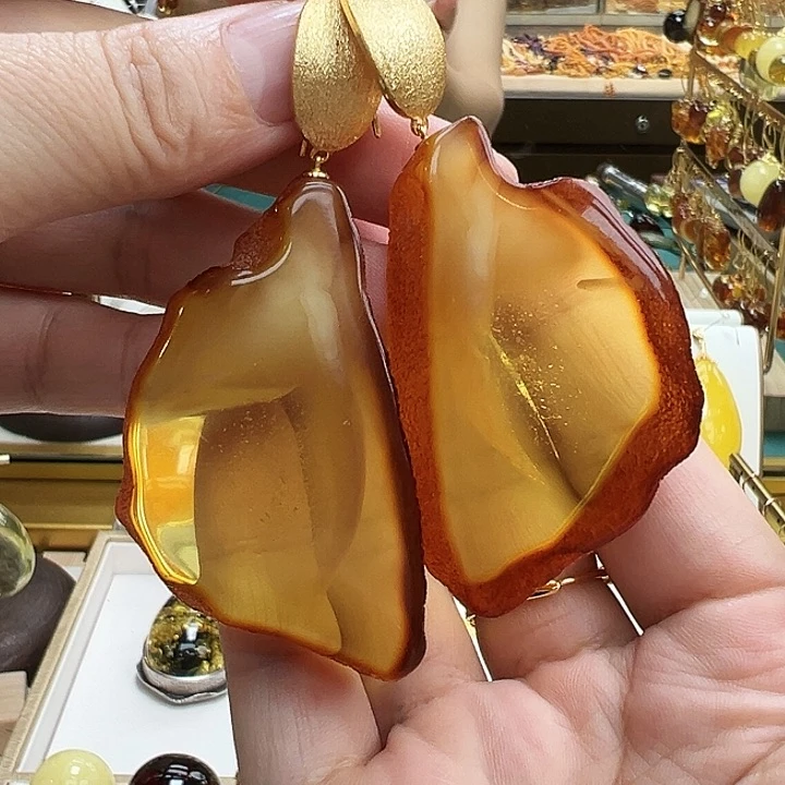 琥珀银S925镶嵌珠宝奇石