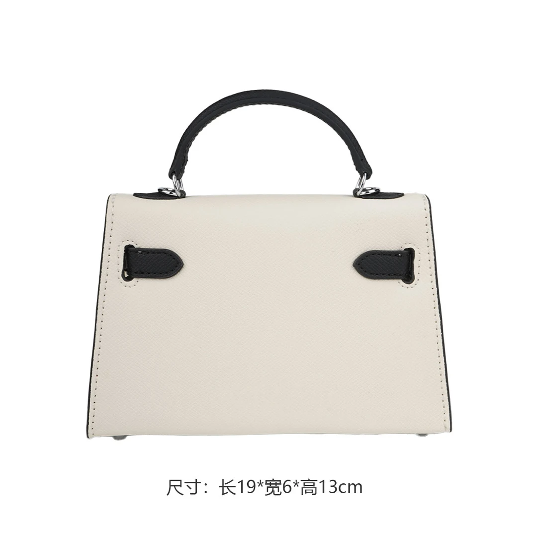 2025潮流时尚单肩斜挎百搭女包ZZ010098白黑