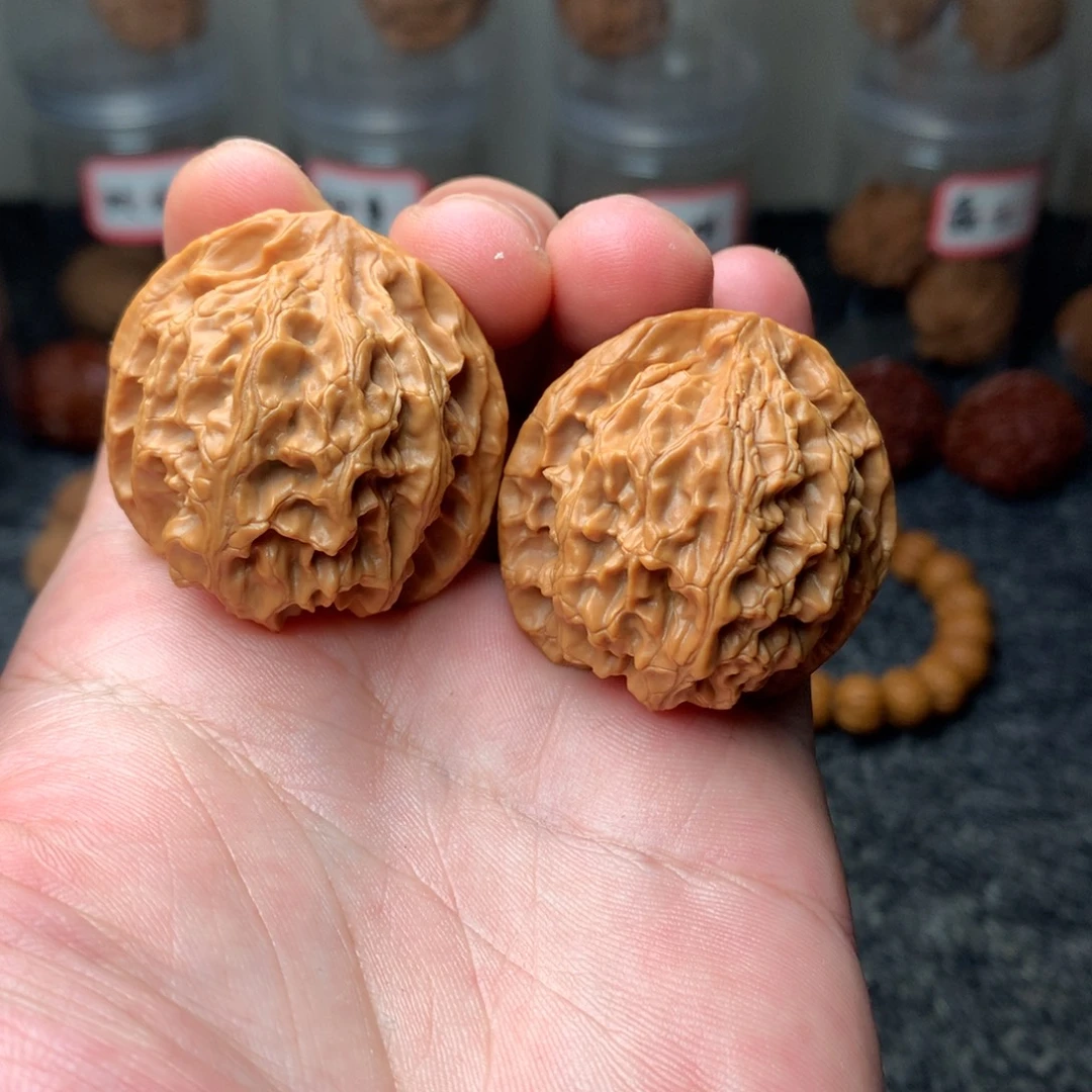 文玩核桃把件苹果圆