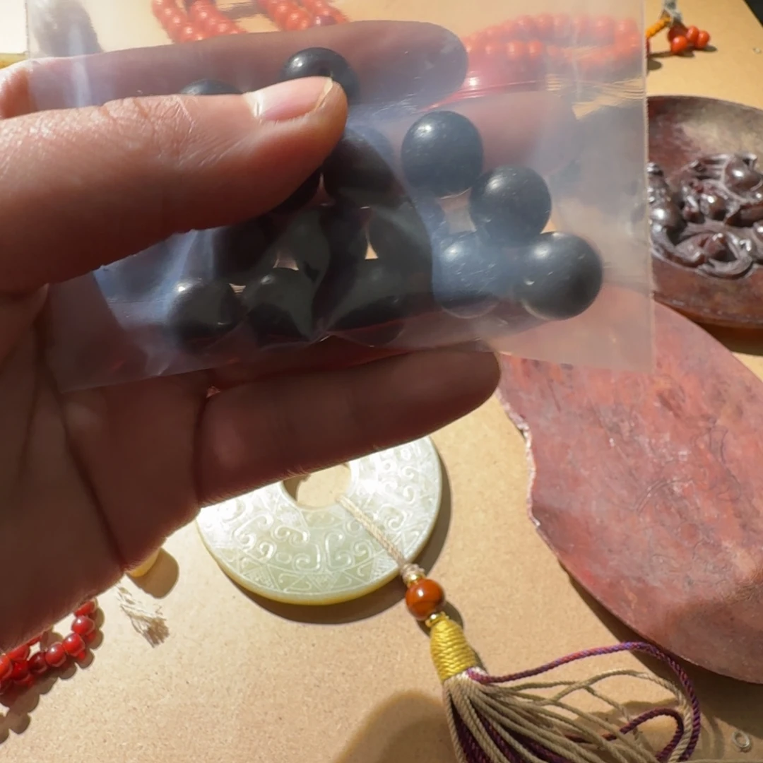 马***哥白玉菩提吊坠珠珠
