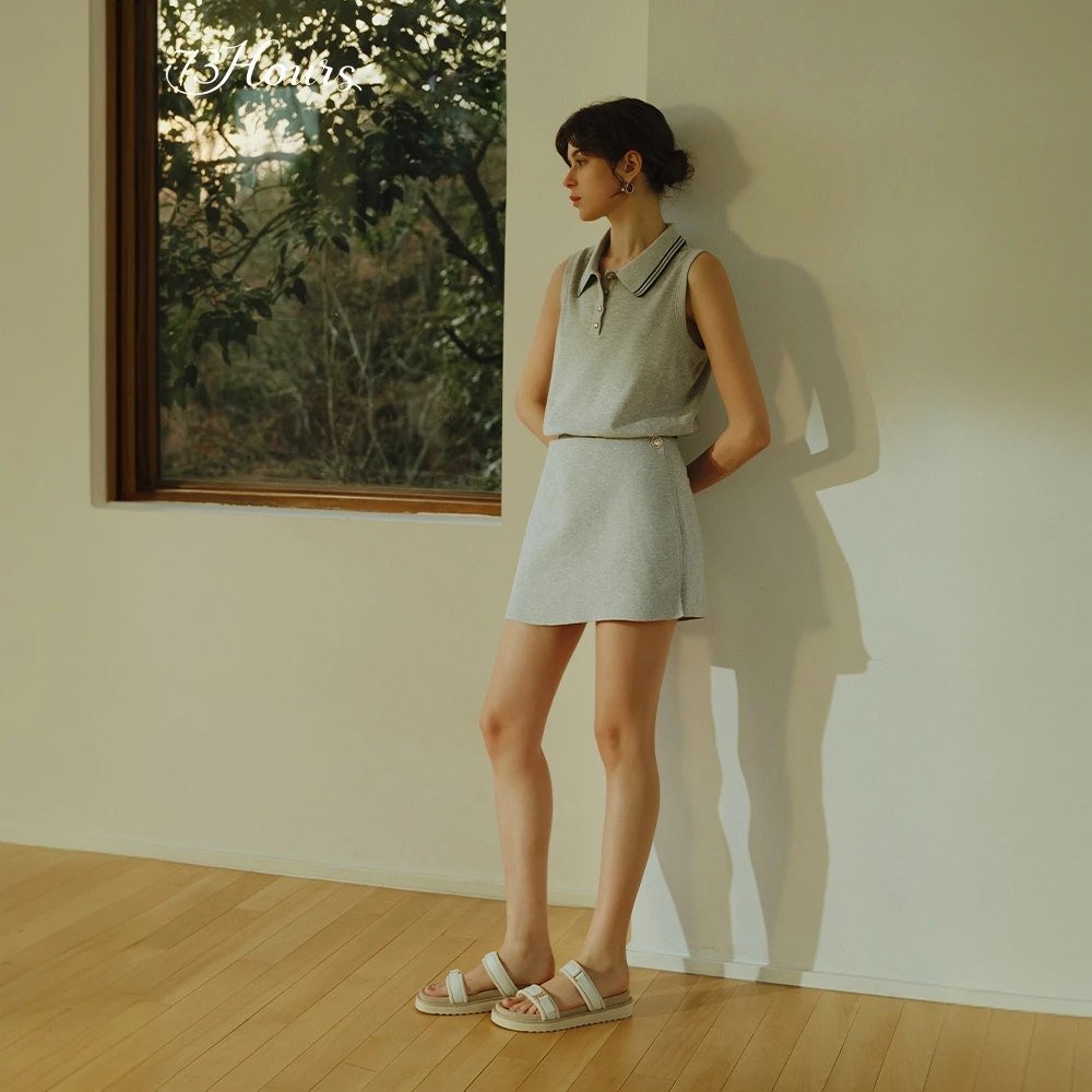 【单色米白】73hours奶油边边2025夏季新款不累脚软底勃肯凉拖鞋