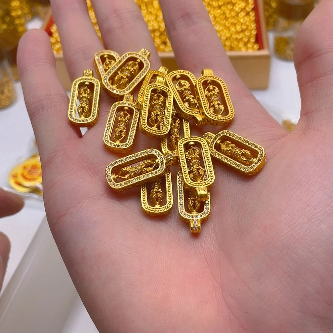 锆石铜合金镶嵌降魔杵1个