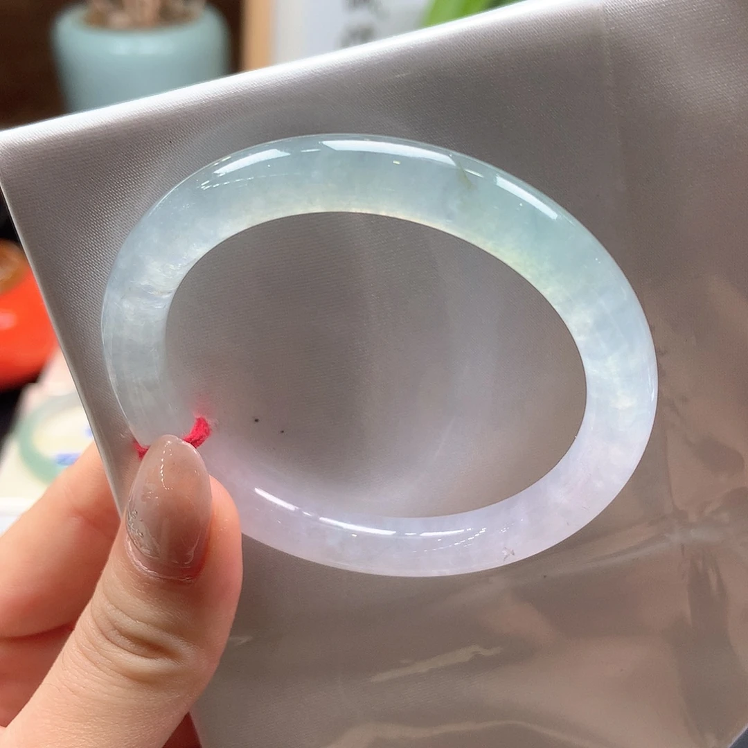 翡翠未镶嵌手镯晴绿渐变1号