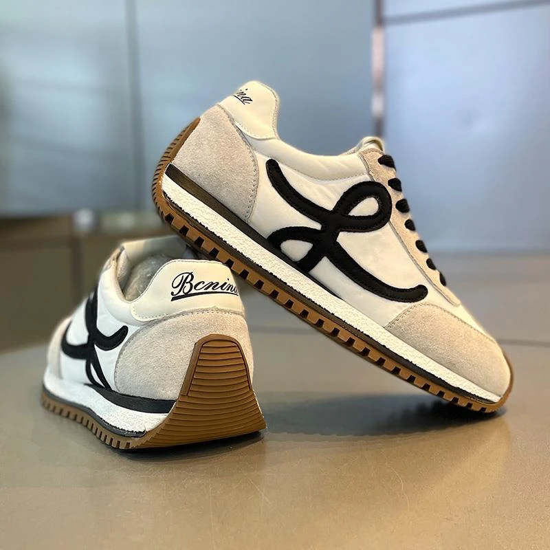 男鞋春夏爆款时尚布面透气低帮韩版阿甘鞋潮流百搭系带高端休闲鞋