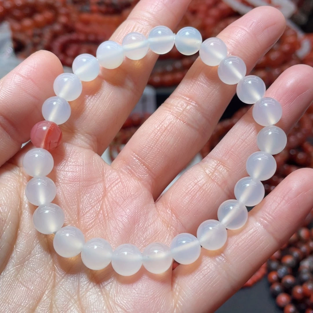 南红玛瑙手链未镶嵌