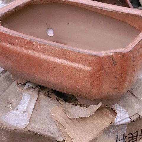 紫砂花盆长27宽20高11瑕疵