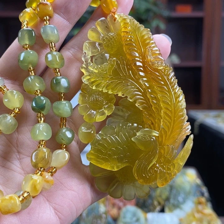 未镶嵌蛇纹石玉颈饰