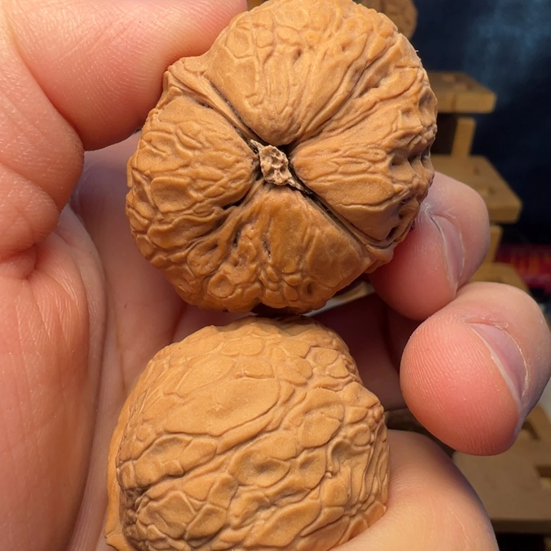 文玩核桃吊坠香炉元宝41mm