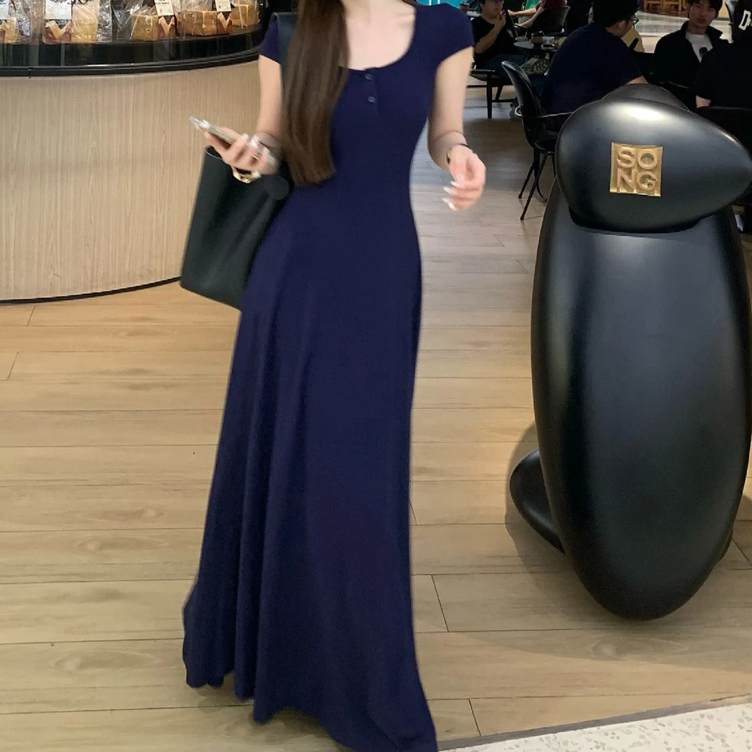 5209夏季2025新款今年流行爆款巨好看收腰显瘦包臀长裙