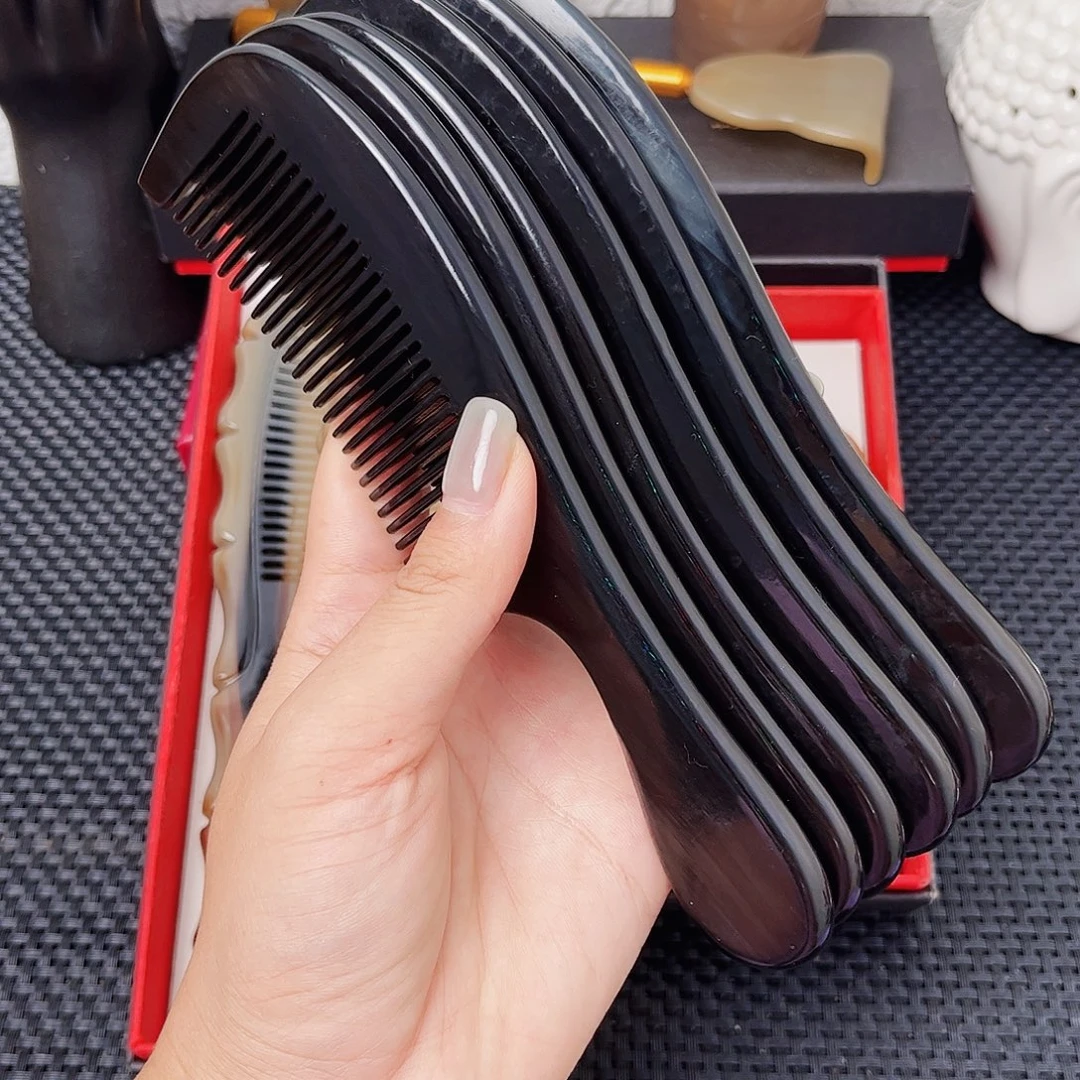 手工制作纯牛角梳子