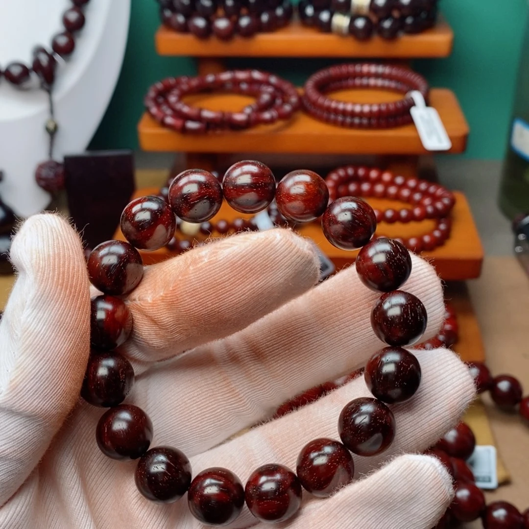 小叶紫檀手串/手链原汁原味1.2