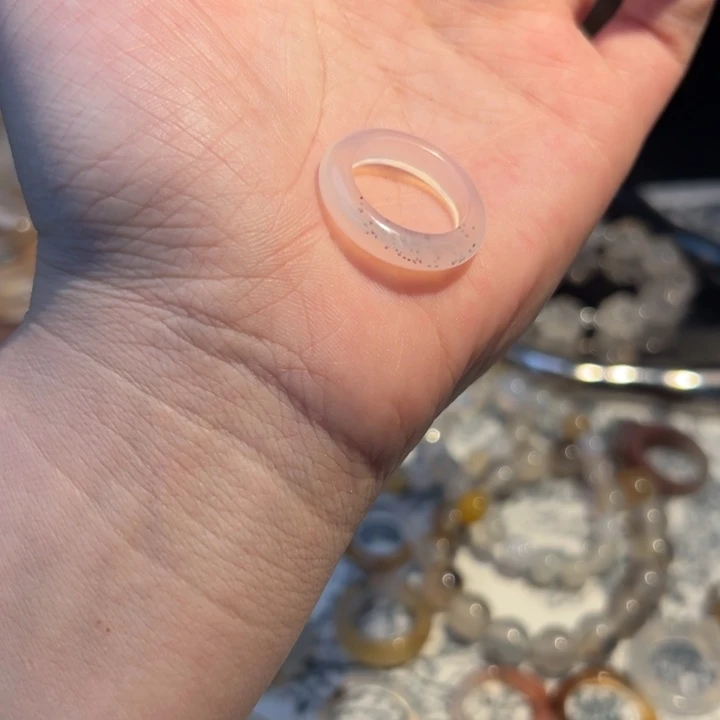 玛瑙/玉髓合金戒指10港15