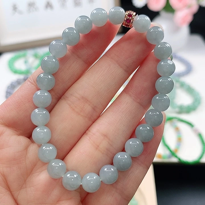 未镶嵌手链翡翠手链7mm