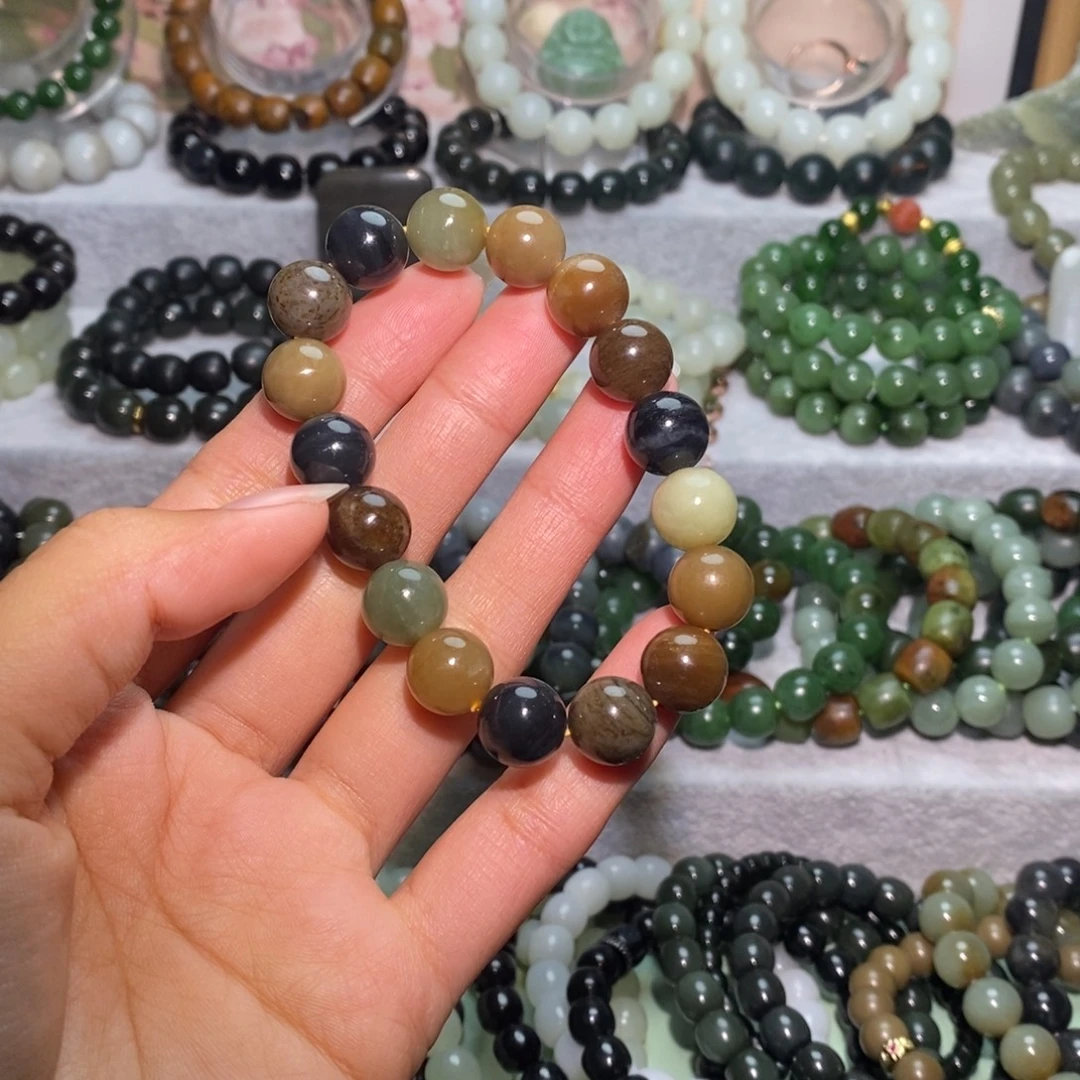 和田玉未镶嵌手链