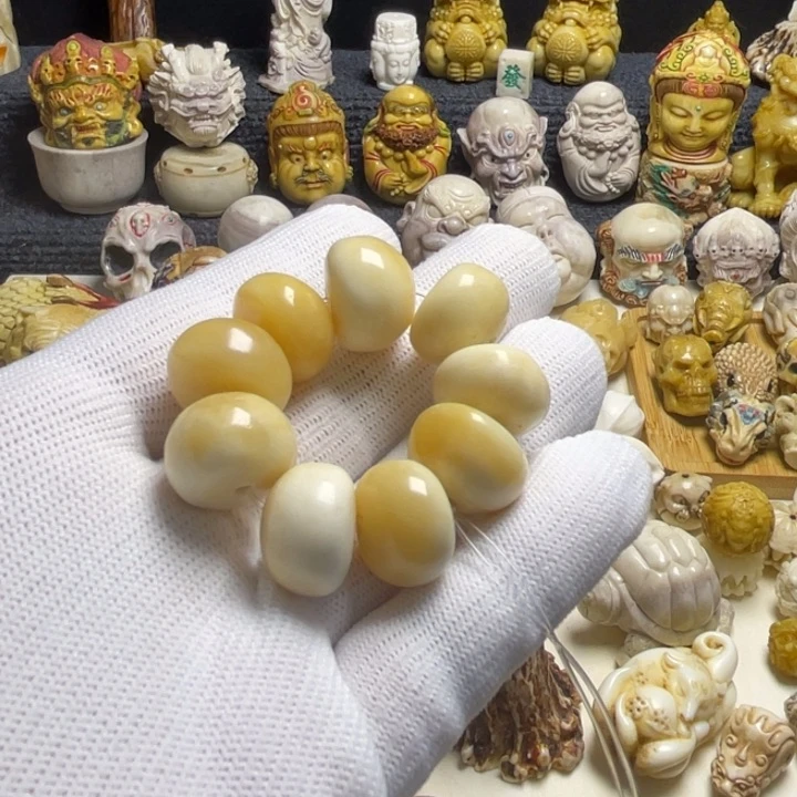 无非金属?**周配饰马骨雕刻珠子