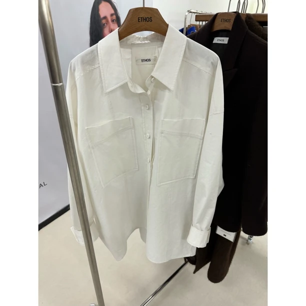 SANSTORE ETHOS 大口袋廓形衬衫 25秋冬
