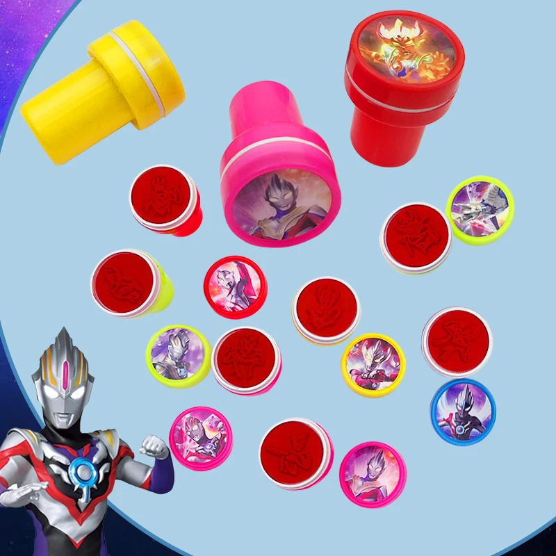 小学生幼儿园童作业评语教学鼓励奖励盖章套装卡通印章奥特曼公主