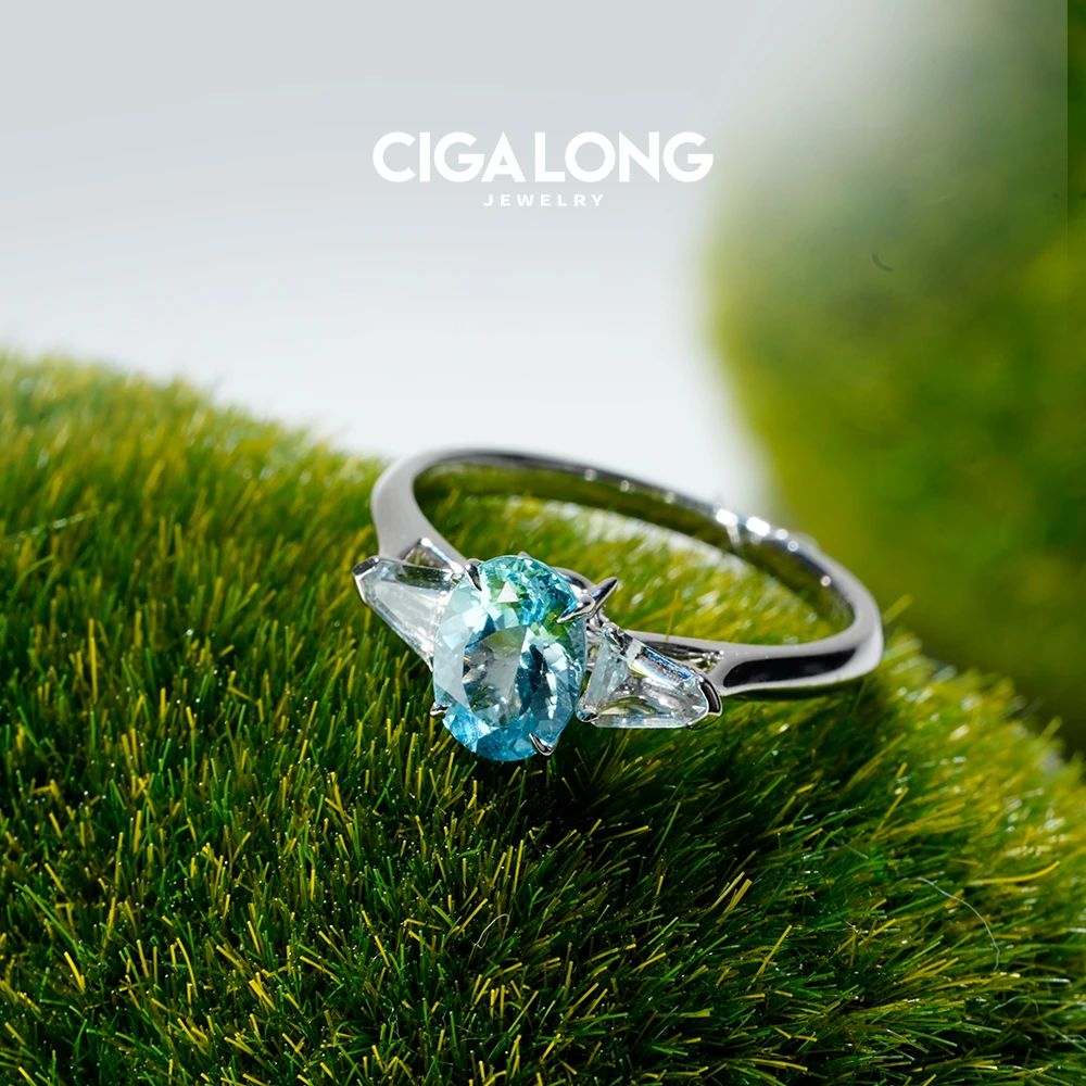 CIGALONG海蓝宝戒指1349
