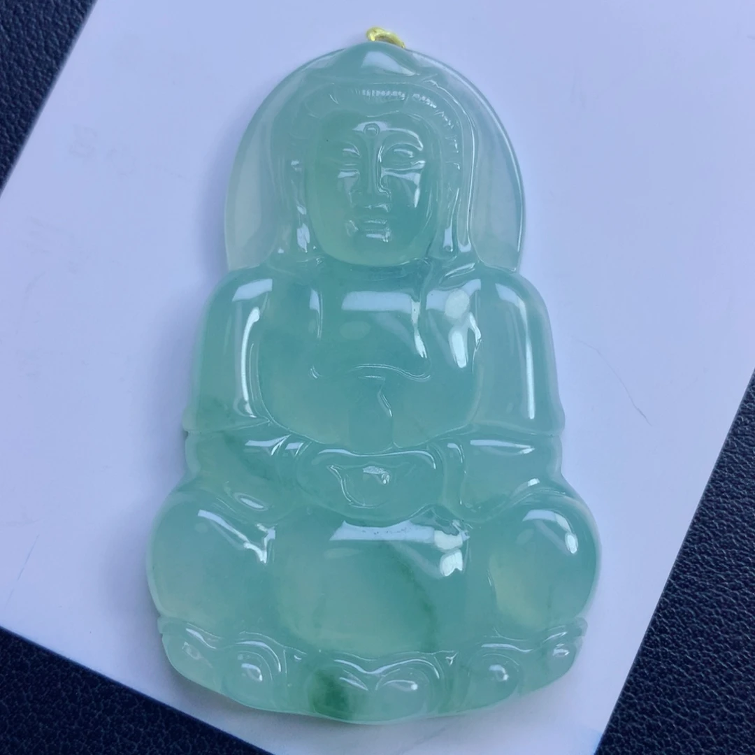 颈饰未镶嵌翡翠观音