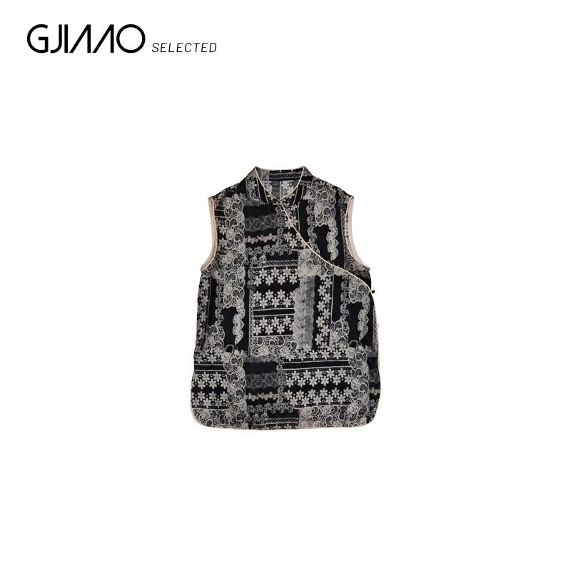 58563 绿珠子扣国风薄款马甲